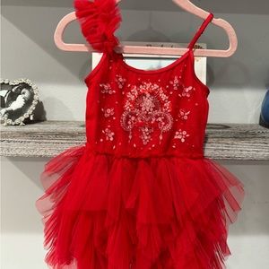 Tutu du Monde red dress 12-18 months